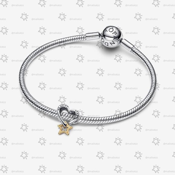 Pandora Lucky Star & Heart Charm - Picture 3 of 6